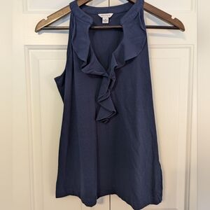 Nautica medium navy blouse